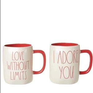 New Day Rae Dunn Love and Adore You Mug Set - 2-Pack